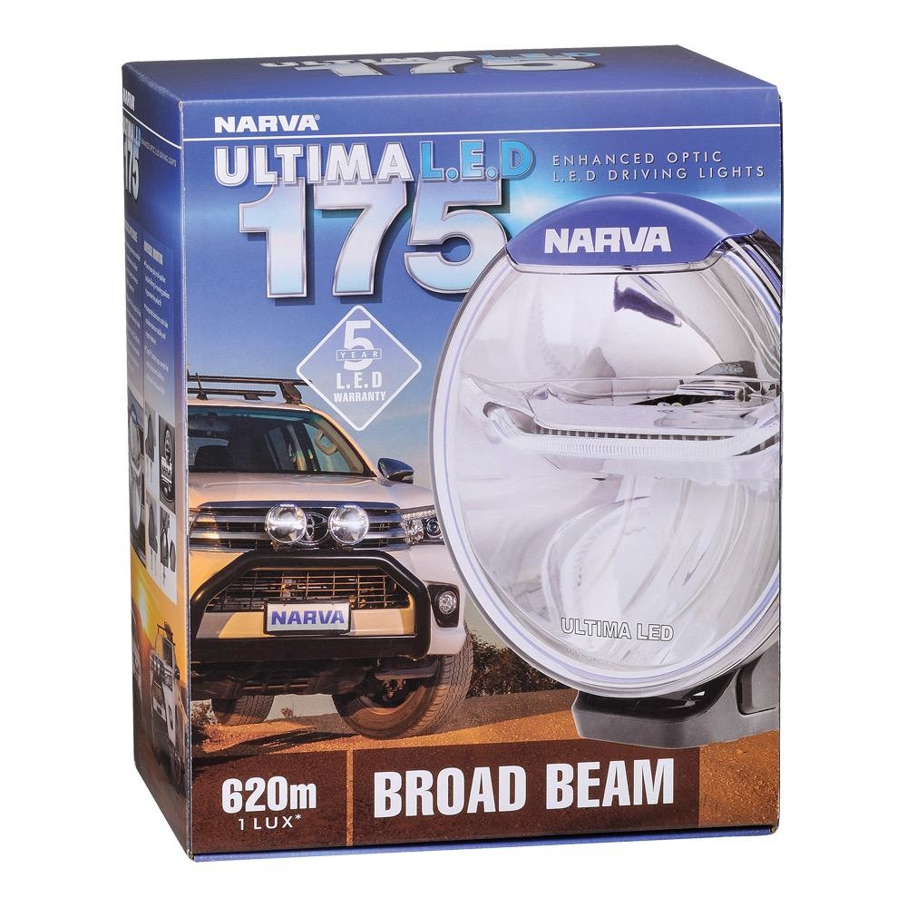 Narva Ultima 175 L.E.D Broad Beam Driving Light  9-33V 30W - 3800 Lumens