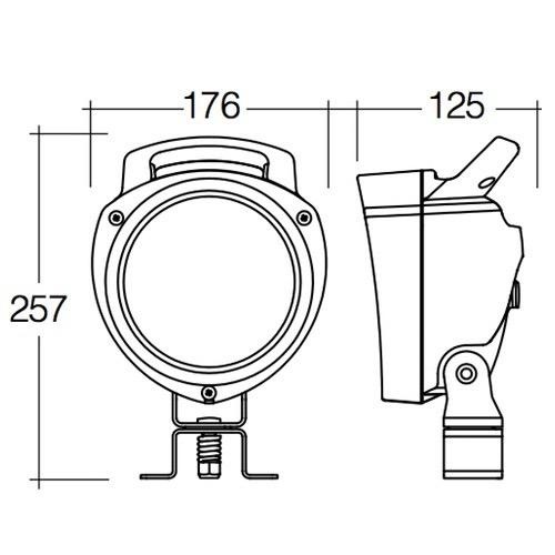 Narva 9-33V 'Senator' L.E.D Work Lamp Flood Beam - 3500 Lumens