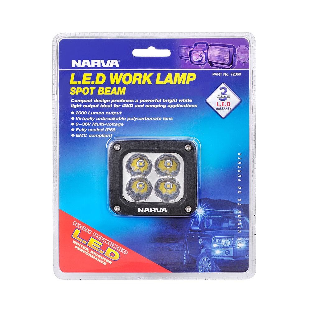 Narva 9-36V L.E.D Work Lamp Spot Beam - 2000 Lumens