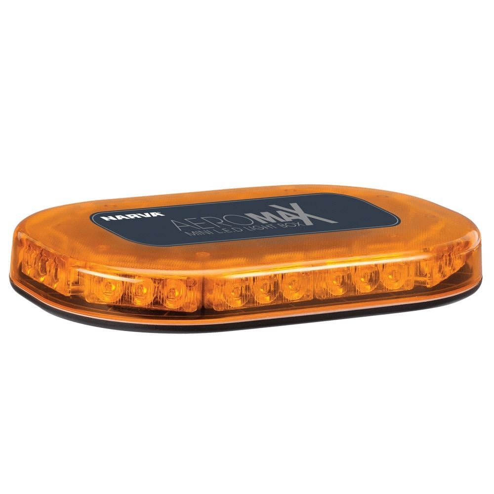 Narva 12/24V Aeromax Mini L.E.D Light Box (Amber) Flange Base (173 x 250)