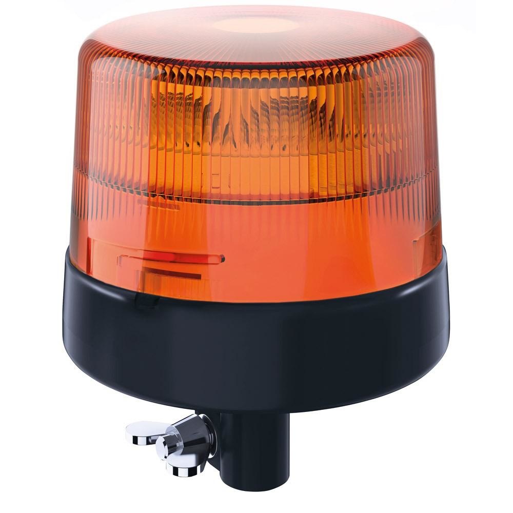 Hella LED Warning Beacon KL7000LED Series - Pipe Mount, Multivolt - Amber