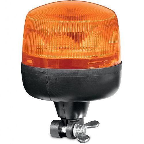 Hella RotaLED Warning Beacon - Pipe Mount, Multivolt - Amber