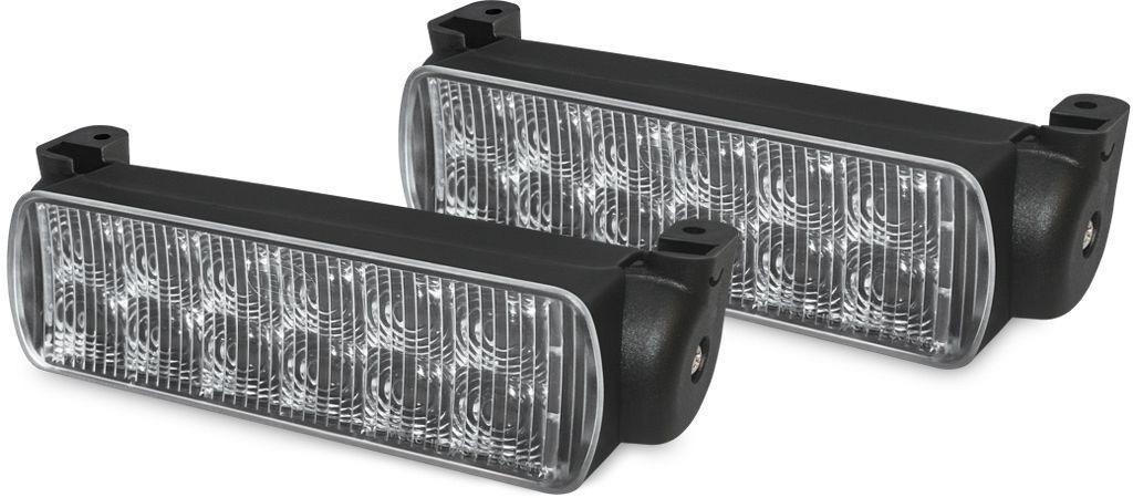 Hella LED Safety DayLights Kit - Rectangular - 2PT 980 670-831