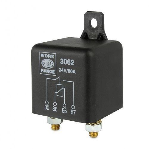 Hella High Capacity Normally Open Relay - 24V DC - 4 Pin - Max Load: 80A Peak Current (60A continuous)