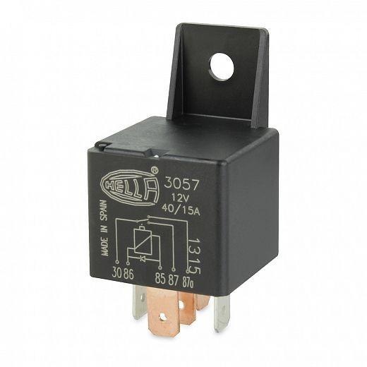 Hella Change-Over Relay w/ Diode - 12V DC - 5 Pin - Max Load: 30-87, 40A/30-87a, 15A