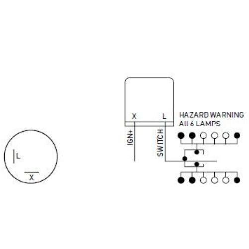 Hella High Capacity Flasher Unit - 2 Pin - 12V DC - Max Load: 6 x 24W (32 cp)