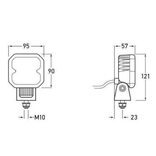 Hella Q90 Compact LED reversing Lamp - ADR Compliant