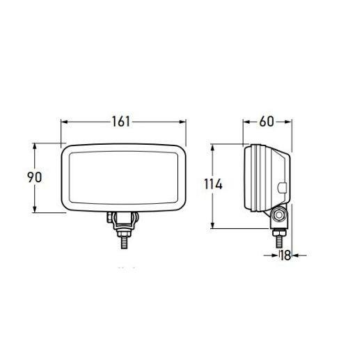 Hella Comet 450 Series Reversing Spot Lamp - ADR Compliant