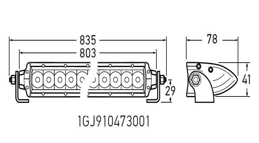 Hella EnduroLED Series - Spot/Flood Combo - 750mm (30") L ED Module