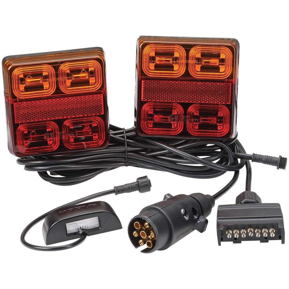 Narva 12V Model 35 L.E.D Plug and Play Trailer Lamp Kit (Square Lamps)