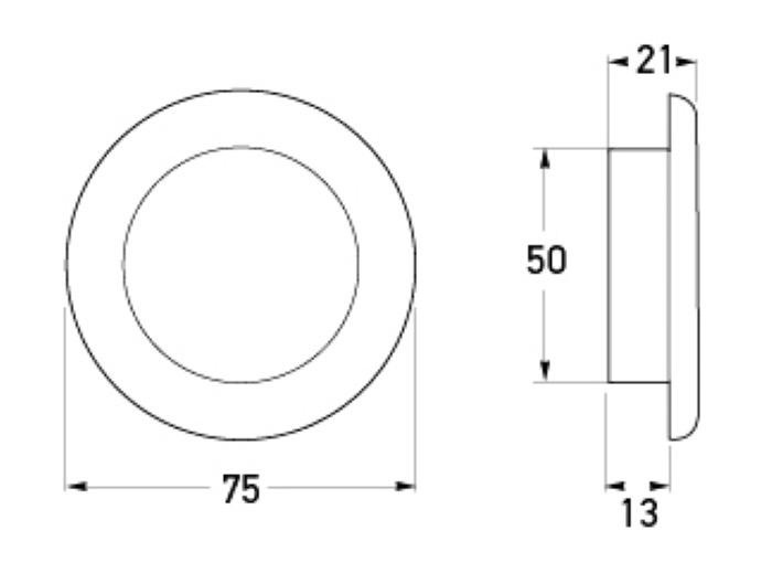 Hella LED Round Courtesy Lamp - Clear Lens