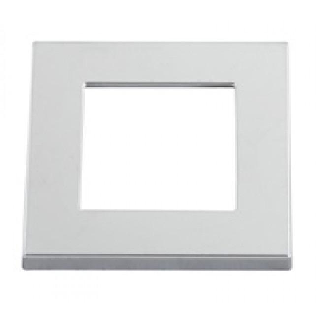 Hella Square Rim - Satin Chrome Plated Plastic