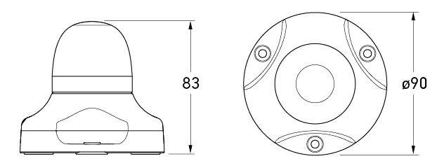 Hella On/Off LED Warning Signal Lamp - Surface Mount, Multivolt