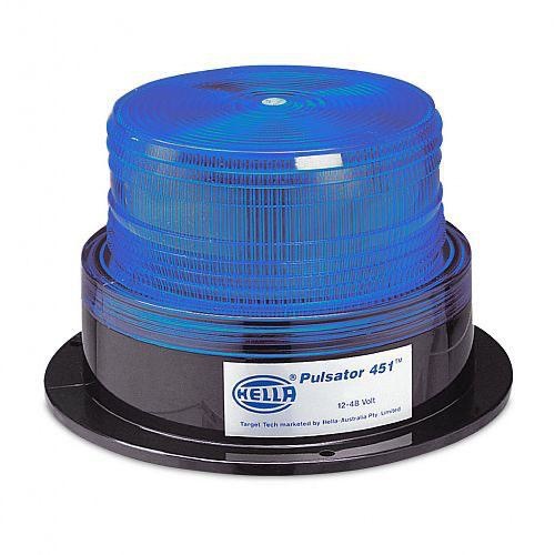 Hella Strobe Beacon - Pulsator 451 - Fixed Mount, Double Flash, Multivolt