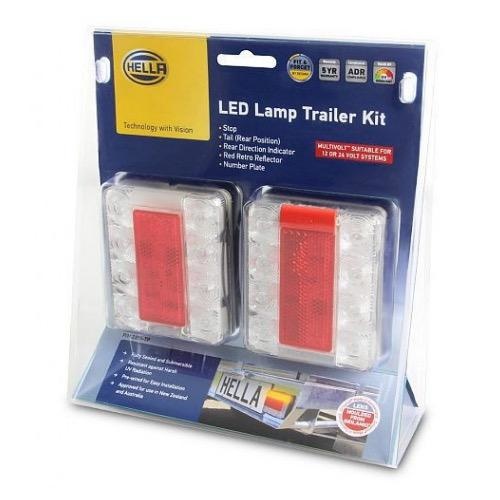Hella LED Combination Lamp Trailer Kit - 9m cable