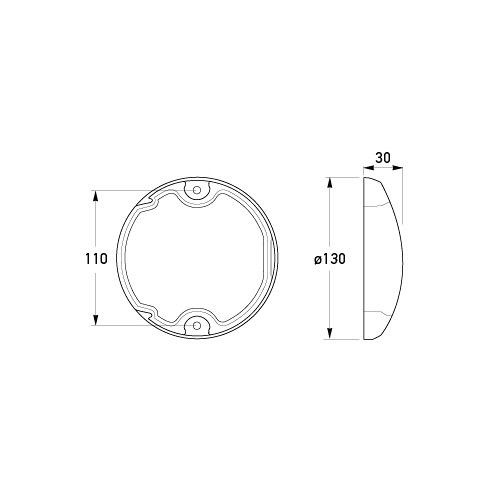 Hella EuroLED Rear Direction Indicator Lamp