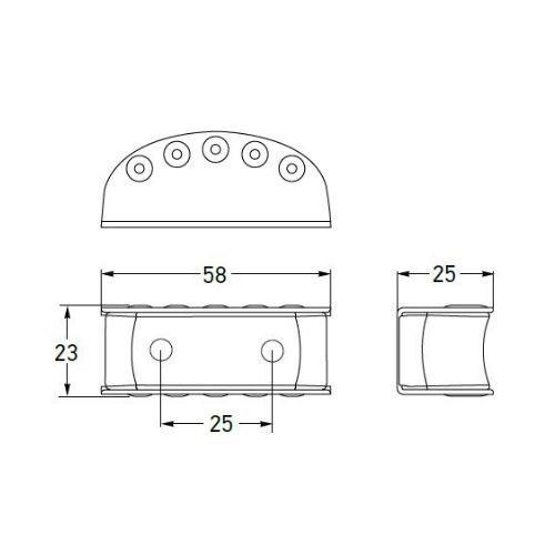 Hella DuraLED Heavy Duty Cab Marker/Supplementary Side Direction Indicator Lamp