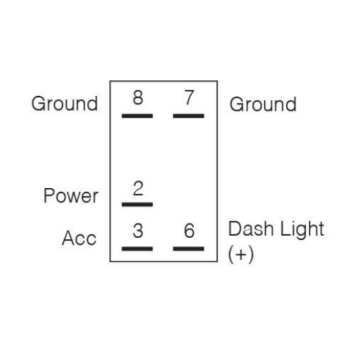 Narva 12/24V Off/On L.E.D Illuminated Sealed Rocker Switch (Blue)