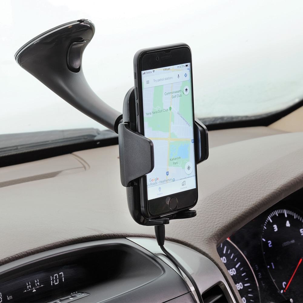 Narva Wireless Charging Suction Mount Phone Holder