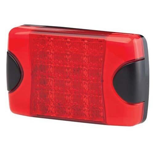 Hella DuraLED Warning Signal Lamp - Surface Mount Dual Function, Multivolt - Red