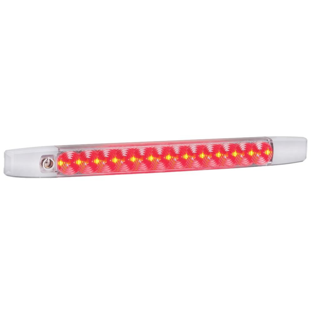 Narva 12V Dual Colour L.E.D Strip Lamp w/ Touch Switch (White/Red)