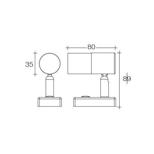 Narva 10-30V L.E.D 1W Chrome Interior Lamp w/ Touch Sensitive On/Dim/Off Switch