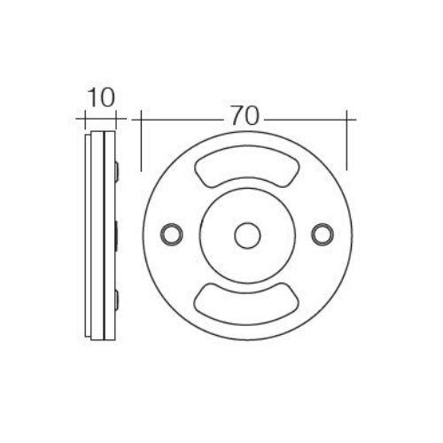 Narva 10-30V L.E.D 1.5W Round Interior Lamp w/ Touch Sensitive On/Dim/Off Switch