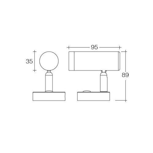 Narva 10-30V L.E.D 3W Chrome Interior Lamp w/ Touch Sensitive On/Dim/Off Switch - Cool White