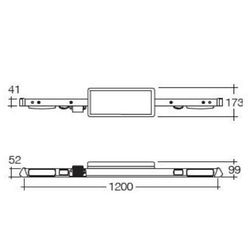 Narva 12/24V L.E.D Light Box Utility Bar - 1.2m - w/o Reversing Alarm