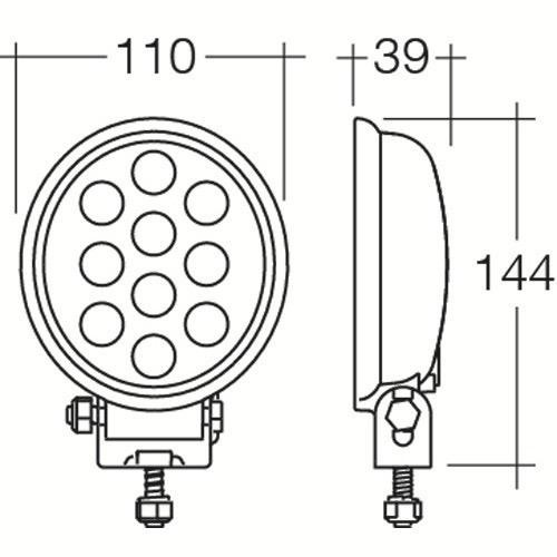 Narva 9-33V L.E.D Work Lamp Flood Beam - 1000 Lumens (White)