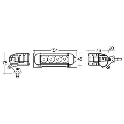 Narva 9-32V Heavy-Duty L.E.D Work Lamp Marine Flood Beam - 1200 Lumens