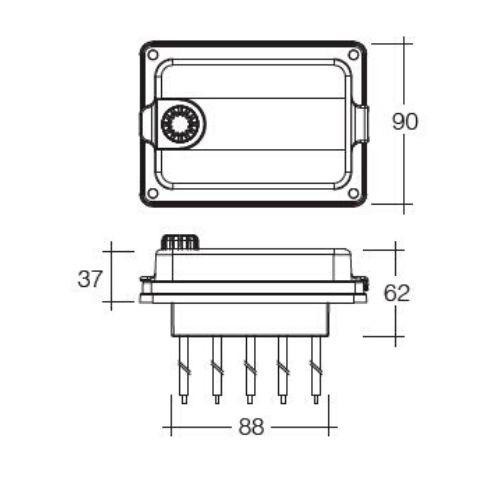 Narva 10-Way Weatherproof Standard ATS Blade Fuse Box