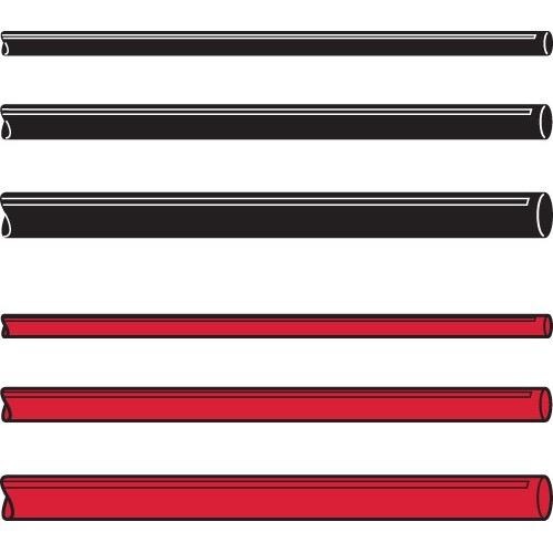 Hella Heat Shrink Tubing Assortment - Black/Red - Dia: Ranging from 3.2mm to 6.4mm