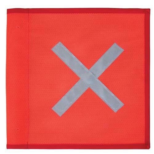 Hella Replacement Reflective Cross Flag - Silver