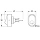 Hella Red LED Rocker Switch Off-On 12V DC