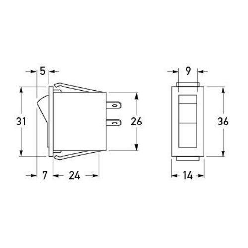 Hella Rocker Switch Off-On