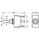 Hella Metal Shaft Toggle Switch On-Off-On