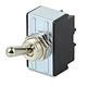 Hella Metal Shaft Toggle Switch (On)-Off-(On) - Momentary Spring Return