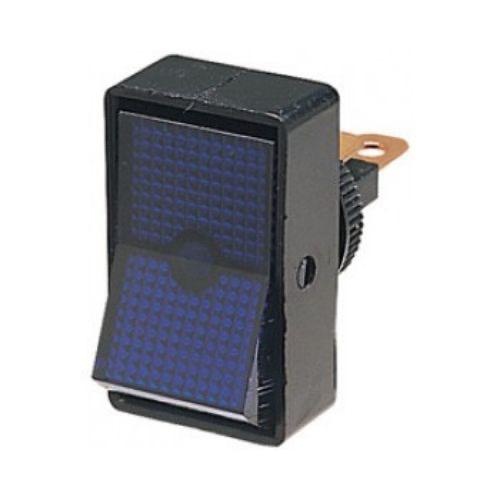Hella Blue Illuminated Rocker Switch Off-On 12V (Push-on Terminals)