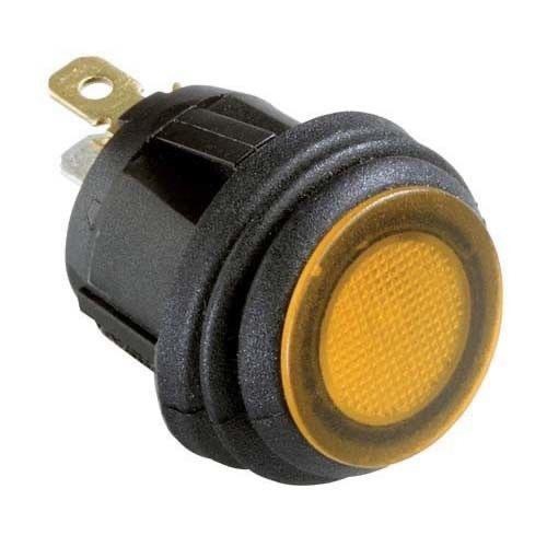 Hella Amber Illuminated Compact LED Rocker Switch Off-On 24V DC