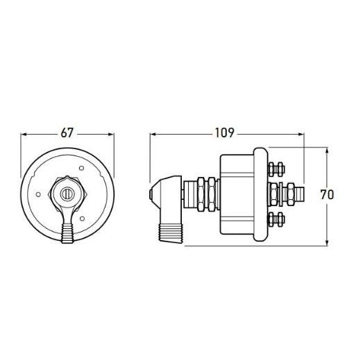Hella Battery Master Switch - Siver Laminated Contacts