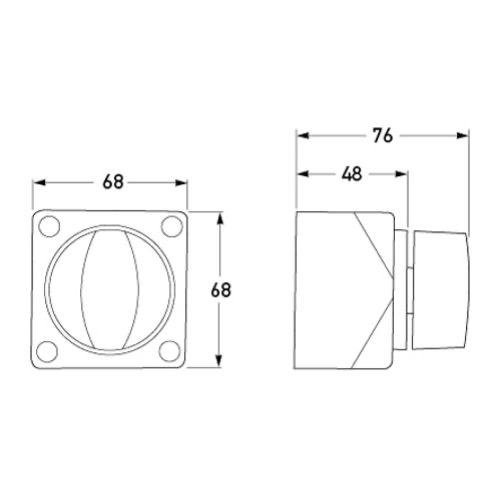 Hella Battery Selector Switch Off-B1-Both-B2