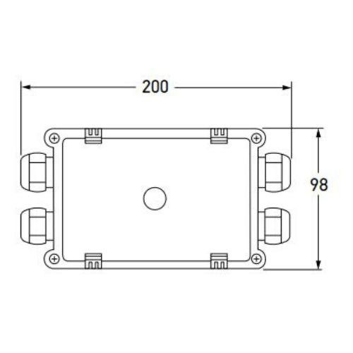Hella Cable Junction Box - 4 Outlets