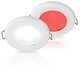 Hella White/Red EuroLED 75 Dual Colour LED Downlight w/ Spring Clip - 12V DC, White Plastic Rim, Spring Mount