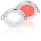 Hella White/Red EuroLED 75 Dual Colour LED Downlight w/ Spring Clip - 12V DC, 316 S/S Rim, Spring Mount