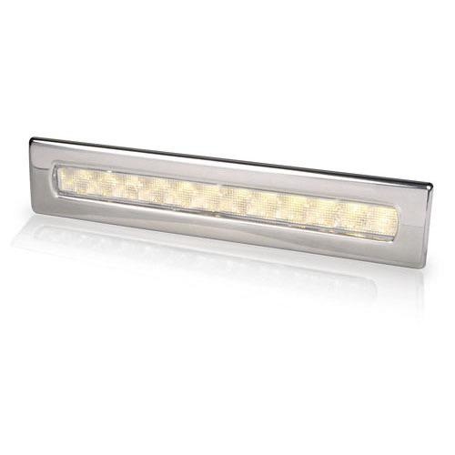 Hella Waiheke LED Strip Lamp - Stainless Steel Rim - 12V Warm White Light