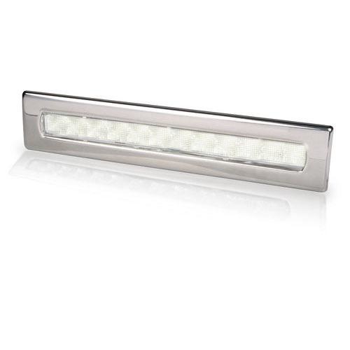 Hella Waiheke LED Strip Lamp - Stainless Steel Rim - 24V White Light
