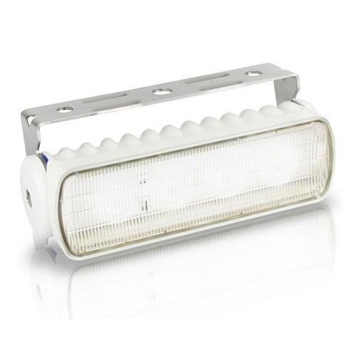 Hella 9-33V DC Sea Hawk-R LED Floodlight - Warm White Light, White Housing - Spread