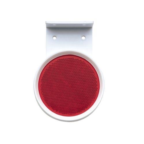Narva Red Retro Reflector 80mm dia. in Pendant Mount Holder with Dual Fixing Holes - Blister Pack of 1