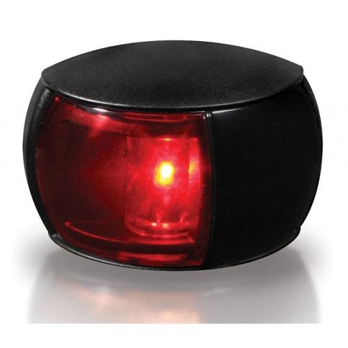 Hella Compact 2NM NaviLED Port Navigation Lamp - Black Shroud, Red Lens 120mm Cable